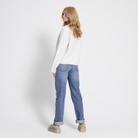 Kabelstickad tröja "Boxy Cable Sweater"